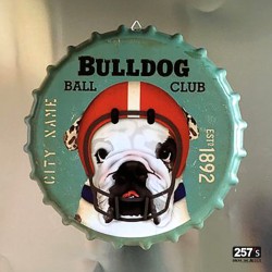 Bulldog Ball Club hanging crown cap tray