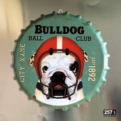 Vassoio tappo a corona appendibile Bulldog Ball Club