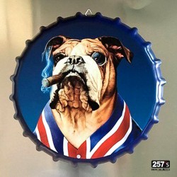 Bulldog England Club hanging crown cap tray