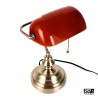 Lampada da scrivania Business New Vintage Elegante con interruttore a filo rossa