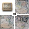 Mappa del mondo del 1686 di Gerard Valck acquerellata a mano