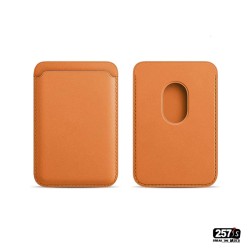 Porta tessere magnetico per smartphon in vera pelle Vintage Style