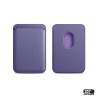 Porta tessere viola smartphone magnetico in vera pelle Vintage Style - 257Style Vintage Shop