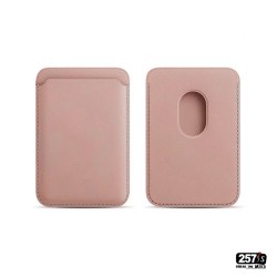 Porta tessere rosa antico smartphone magnetico in vera pelle Vintage Style - 257Style Vintage Shop