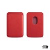 Porta tessere rosso smartphone magnetico in vera pelle Vintage Style - 257Style Vintage Shop