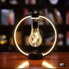 Lampada magnetica a levitazione con Lampadina a Bulbo Vintage e anello a led