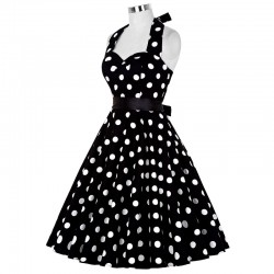 Vestito Rockabilly Swing Vintage Anni 50's stile Audrey Hepburn