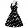 Vintage 50s Rockabilly Swing Dress Audrey Hepburn style