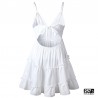 Woman Dress New Vintage Sundress Short lace detail with shoulder straps