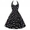 Vintage 50s Rockabilly Swing Dress Audrey Hepburn style