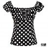 copy of Top vintage donna con bretelline modello rockabilly