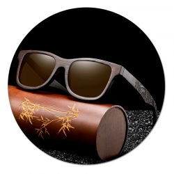 Polarized handcrafted wooden sunglasses | Wayfarer style