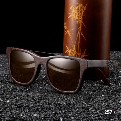 Polarized handcrafted wooden sunglasses | Wayfarer style