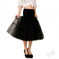 Petticoat vintage underskirt with elastic waist and smooth lining in contact with the skin