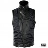 Gilet Uomo Vera Pelle New Vintage Biker Collo a Punta Borchie e Zip