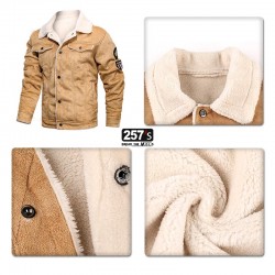 Ecological Suede Man Jacket New Vintage Aviator and Decors