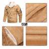 Ecological Suede Man Jacket New Vintage Aviator and Decors