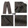 Vintage Work Style 1920's Men's Trousers in Pinstripe Cotton (12 Oz)